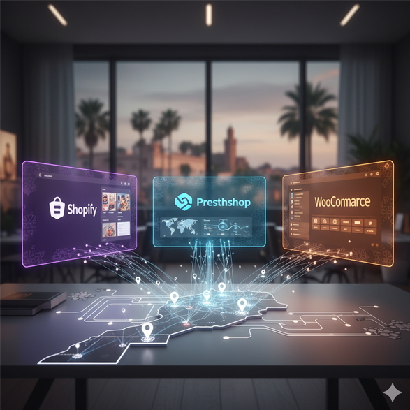 E-commerce Development in Morocco: Shopify, PrestaShop, or WooCommerce?
